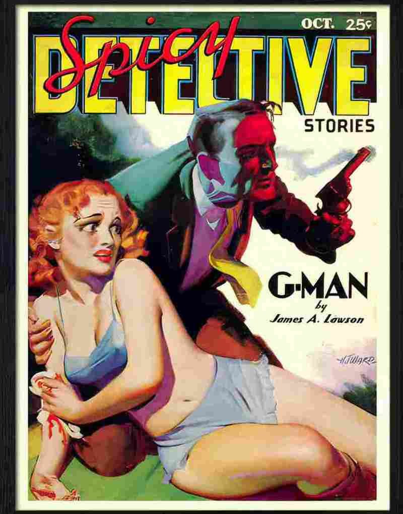spicy detective stories ward 1936 Advert A4 Photo Print