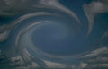 spiral clouds sky Vintage A4 Photo Print