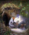spit Monk Making Fried Chicken Art A4 Photo Print