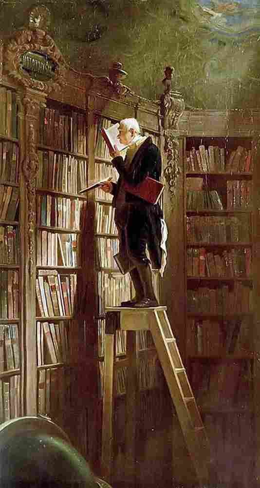 spit The Bookworm Art A4 Photo Print
