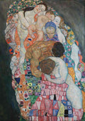sqaure Gustav Klimt Death and Life Google Art Project crop A4 Photo Print