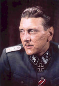 ss officer portrait Vintage world war A4 Photo Print