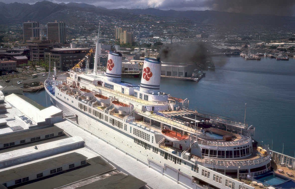 ss oriole honolulu Vintage A4 Photo Print