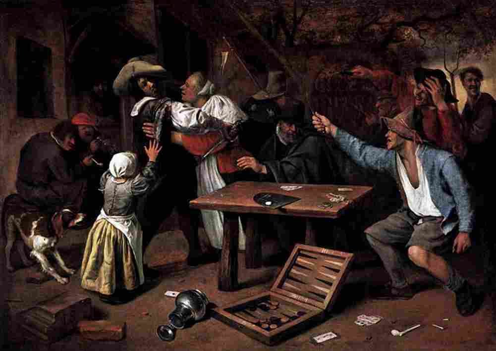 st Cardgame Argument Art A4 Photo Print