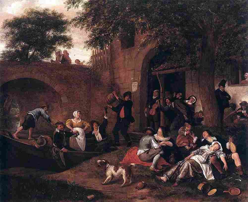 st Leaving the Tavern Art A4 Photo Print