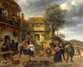 st Peasants Before an Inn Art A4 Photo Print