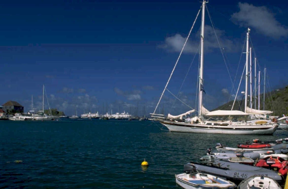 st maarten sailboats 1980s 1990s A4 Photo Print