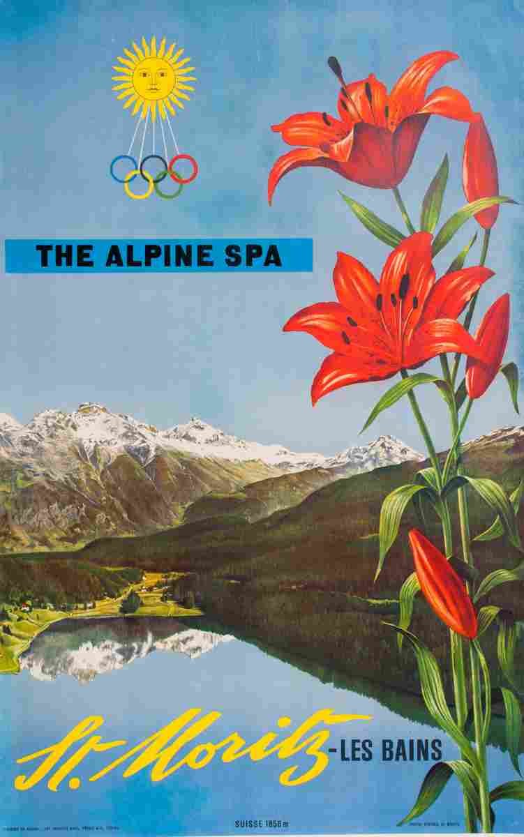 st moritz albert steiner 1948 4 Advert A4 Photo Print