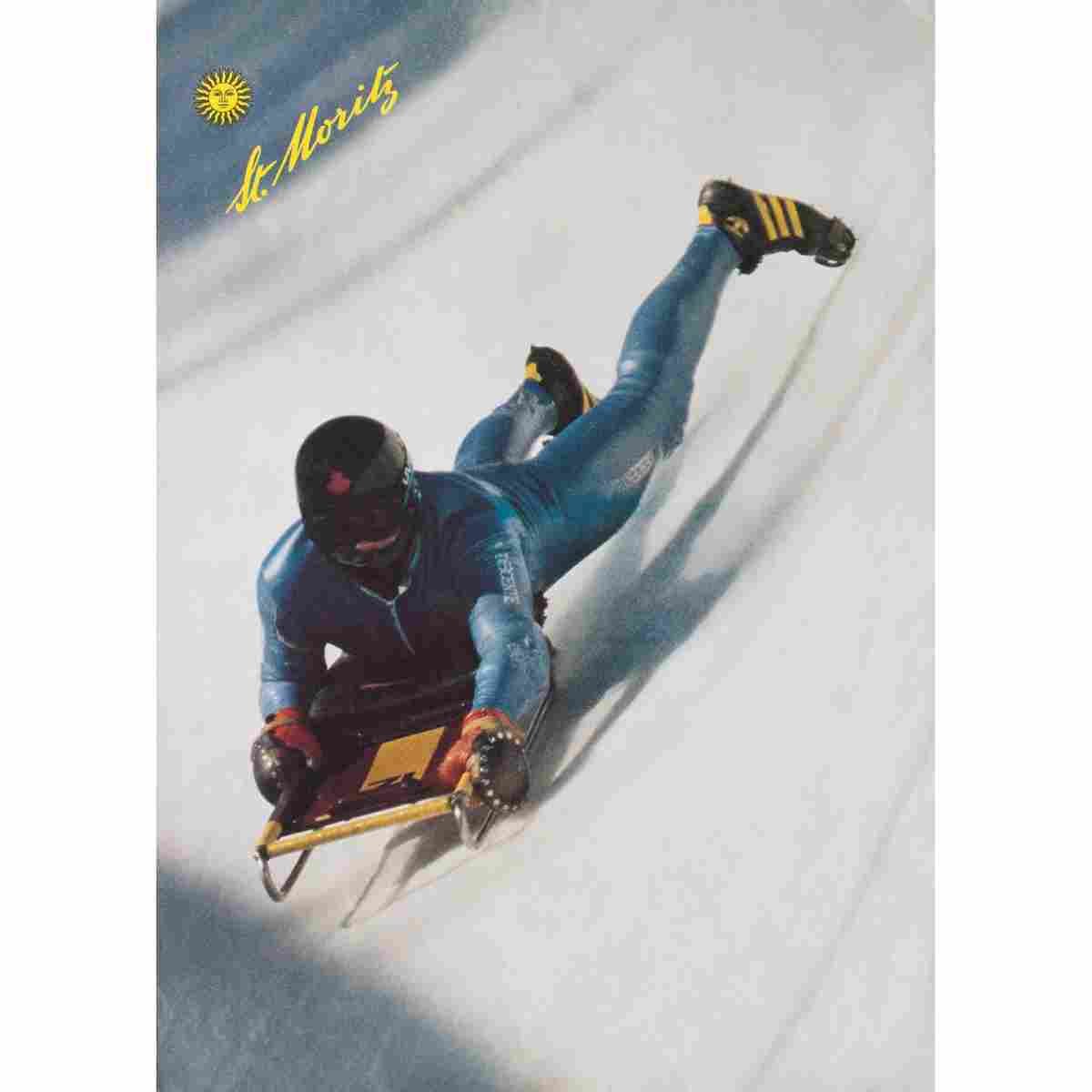 st moritz helmut ebenhoefer 1985 2 Advert A4 Photo Print