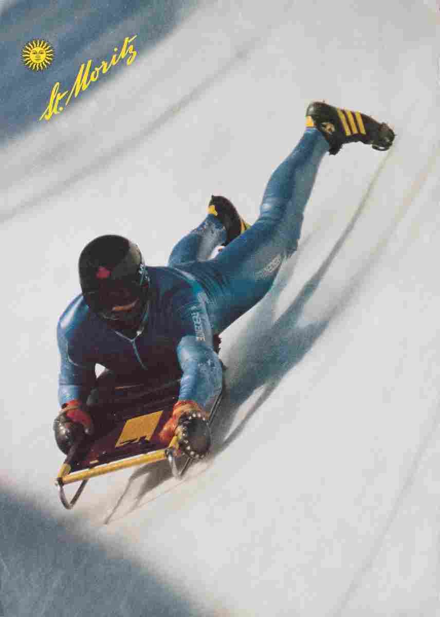 st moritz helmut ebenhoefer 1985 4 Advert A4 Photo Print