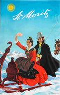 st moritz hugo laubi 1944 4 Advert A4 Photo Print