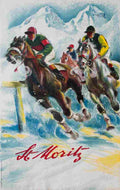 st moritz hugo laubi 1952 4 Advert A4 Photo Print