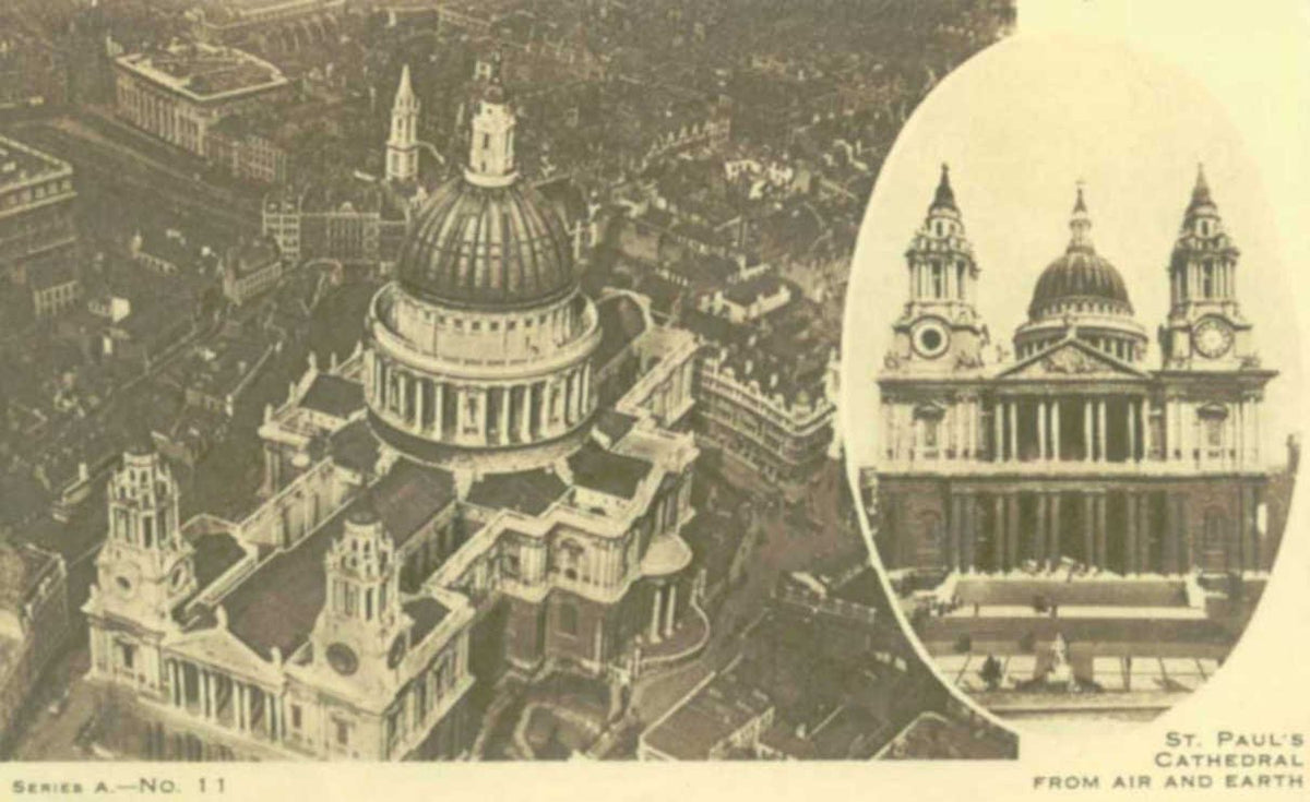 st pauls cathedral 2Vintage 1880s 1900s A4 Photo Print