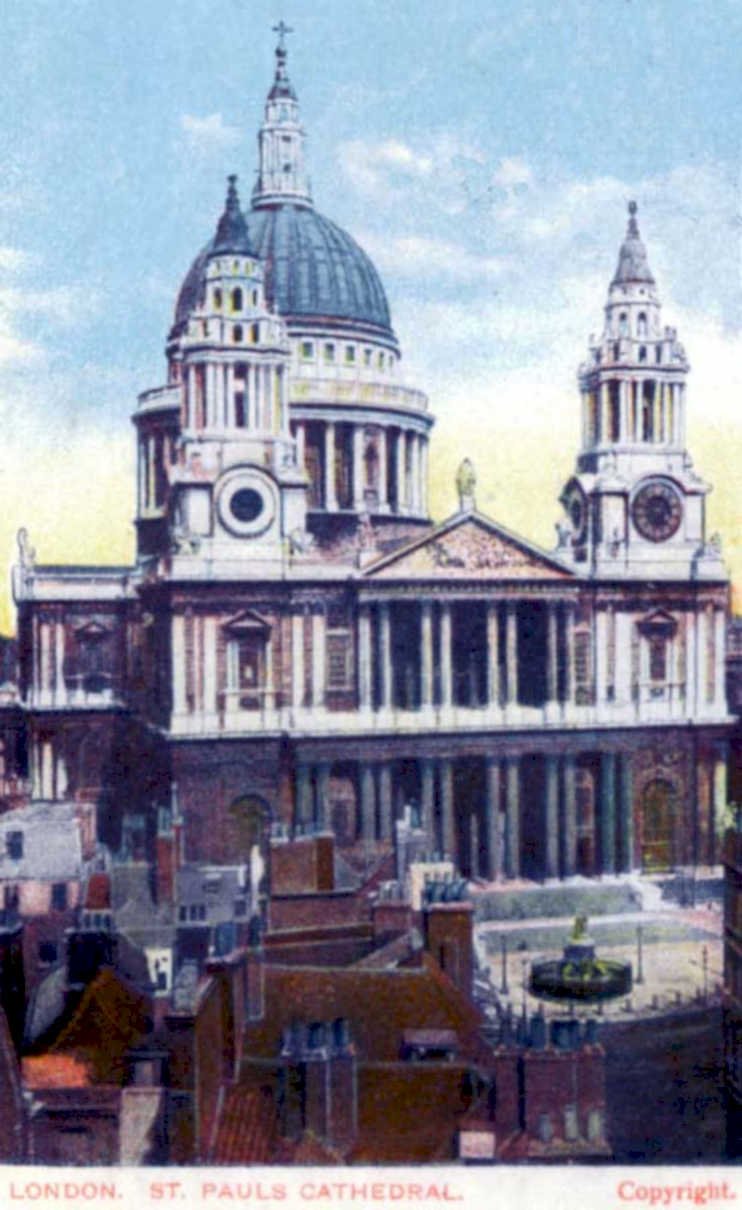st pauls cathedral 5Vintage 1880s 1900s A4 Photo Print