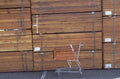 stacked boards cart 1980s 1990s A4 Photo Print