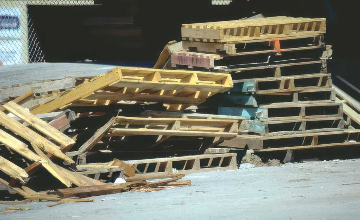 stacked pallets zone Vintage A4 Photo Print