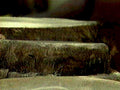 stacked stumps concrete1980s 1990s A4 Photo Print