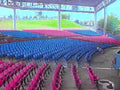 stadium seating blue1980s 1990s A4 Photo Print
