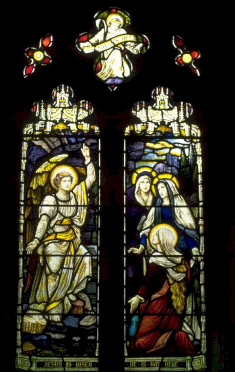 stained glass jesus 1980s 1990s A4 Photo Print