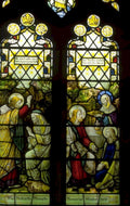 stained glass meeting 1980s 1990s A4 Photo Print