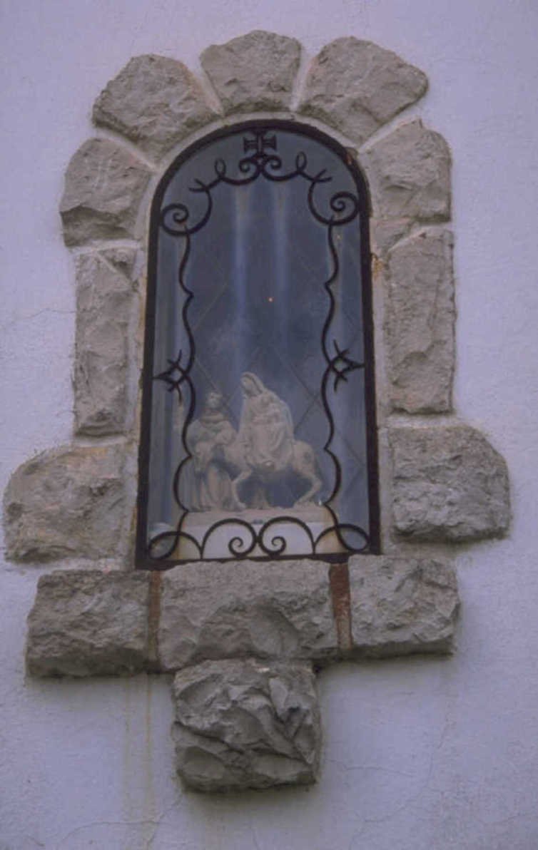 stained glass nativity 1980s 1990s A4 Photo Print