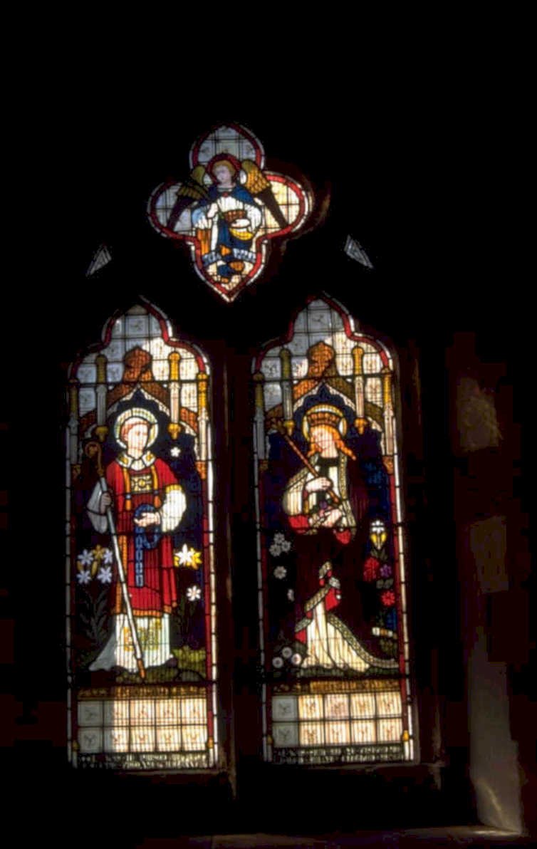 stained glass saints 1980s 1990s A4 Photo Print