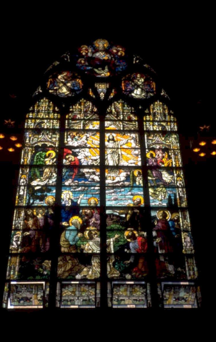 stained glass window 1 1980s 1990s A4 Photo Print 42