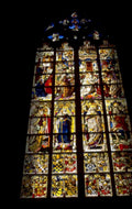 stained glass window 2 1980s 1990s A4 Photo Print 42