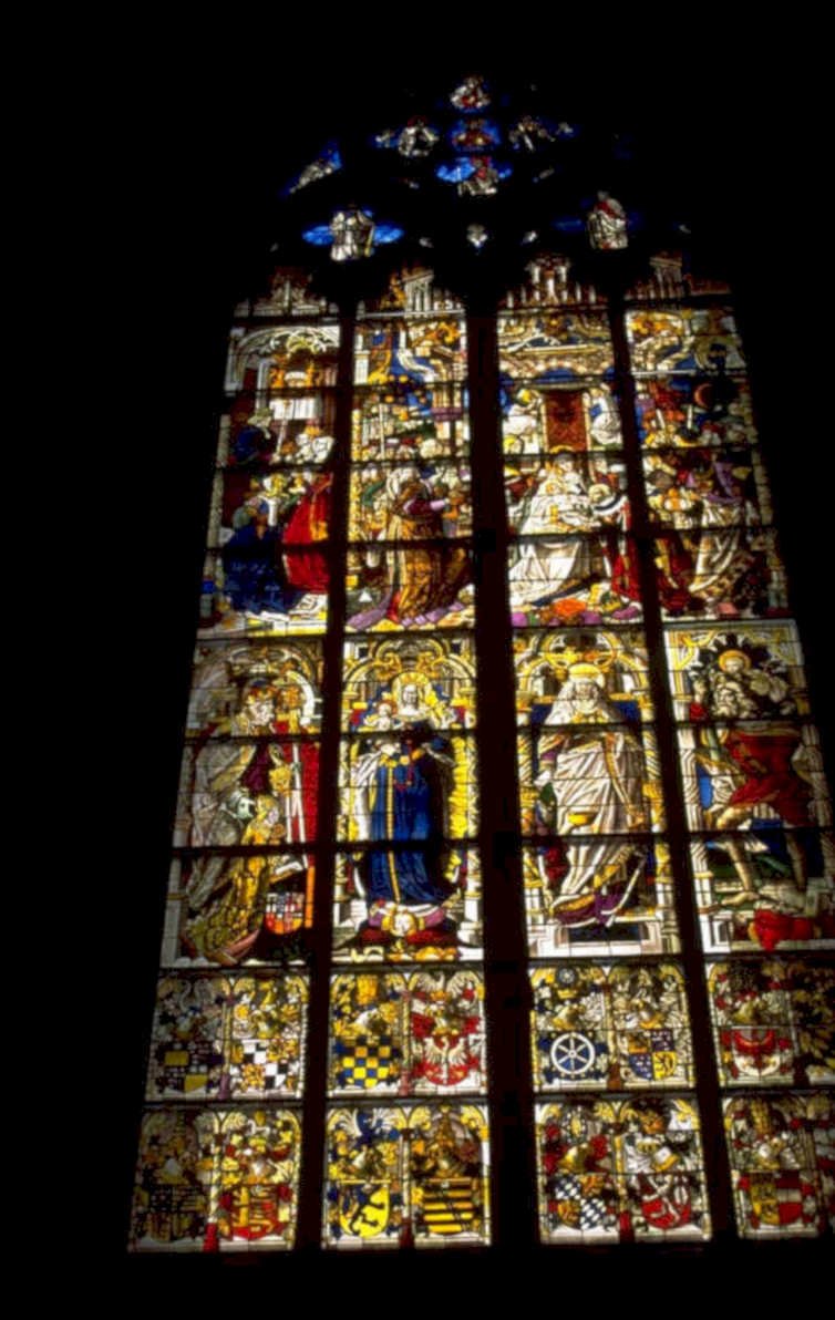 stained glass window 2 1980s 1990s A4 Photo Print 42