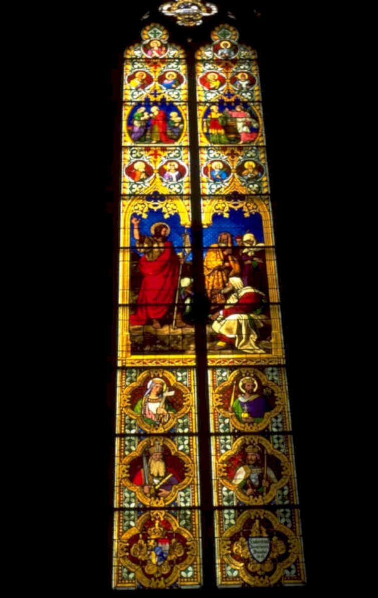 stained glass window 3 1980s 1990s A4 Photo Print