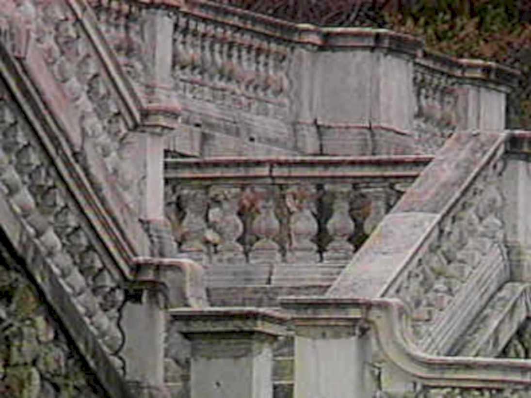 staircase chambord balustrade1980s 1990s A4 Photo Print