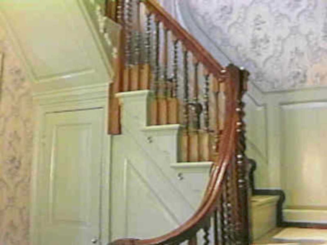 staircase wallpaper1980s 1990s A4 Photo Print
