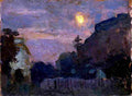 stan Evening Moon Art A4 Photo Print