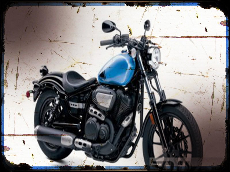 star bolt A4 Photo Print Motorbike Vintage Aged