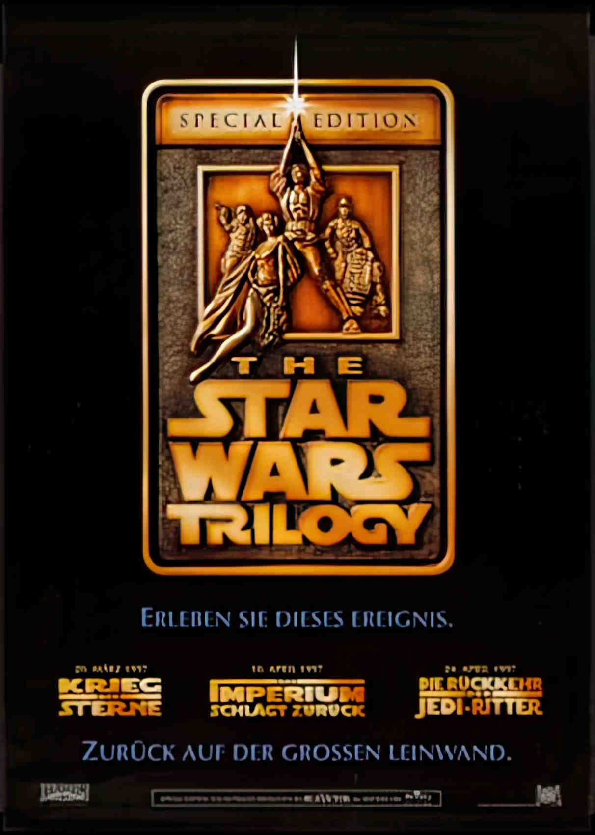 star wars trilogy SP german Advert A4 Photo Print