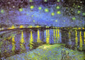starry night over rhone Rhone Van Gogh A4 Photo Print
