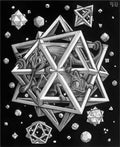 stars mc escher 1948 A4 Photo Print