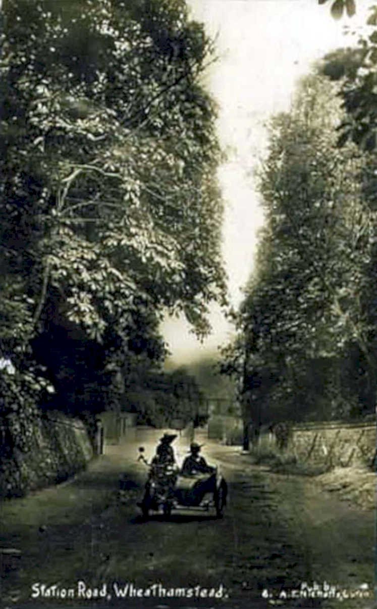 station road wheatshamsteadVintage 1880s 1900s A4 Photo Print