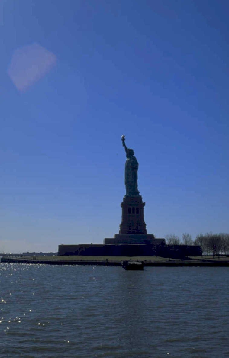 statue liberty harbor 3 1980s 1990s A4 Photo Print
