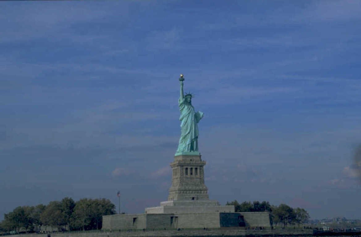 statue liberty harbor 5 1980s 1990s A4 Photo Print