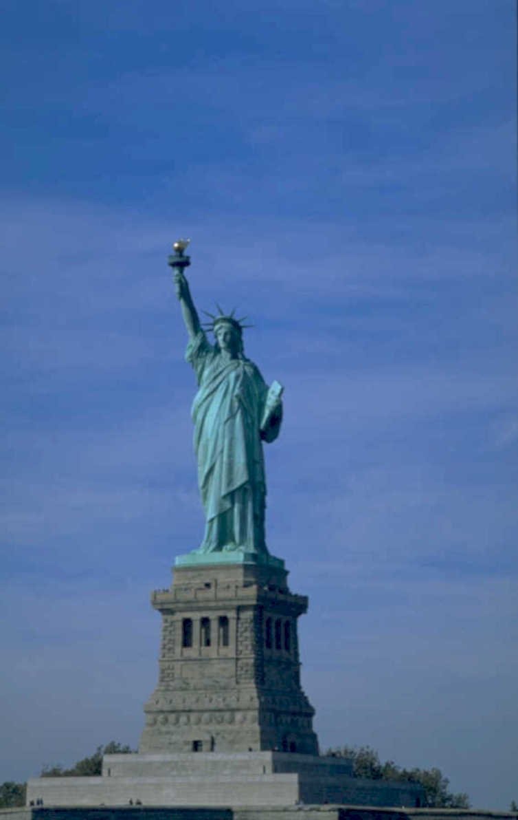 statue liberty island 2 1980s 1990s A4 Photo Print
