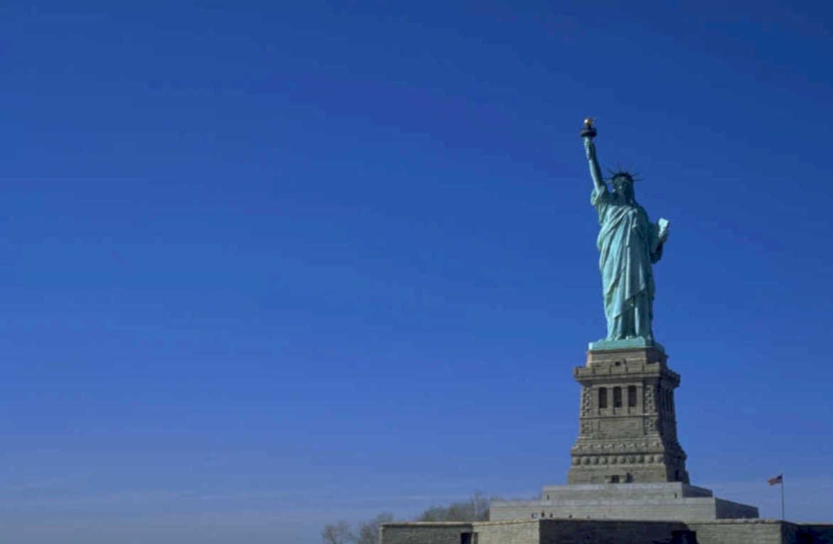 statue liberty newyork 1980s 1990s A4 Photo Print