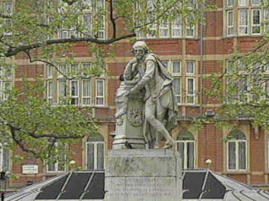 statue royal society1980s 1990s A4 Photo Print