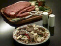steak dinner ingredients1980s 1990s A4 Photo Print