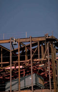 steel frame building 2 1980s 1990s A4 Photo Print