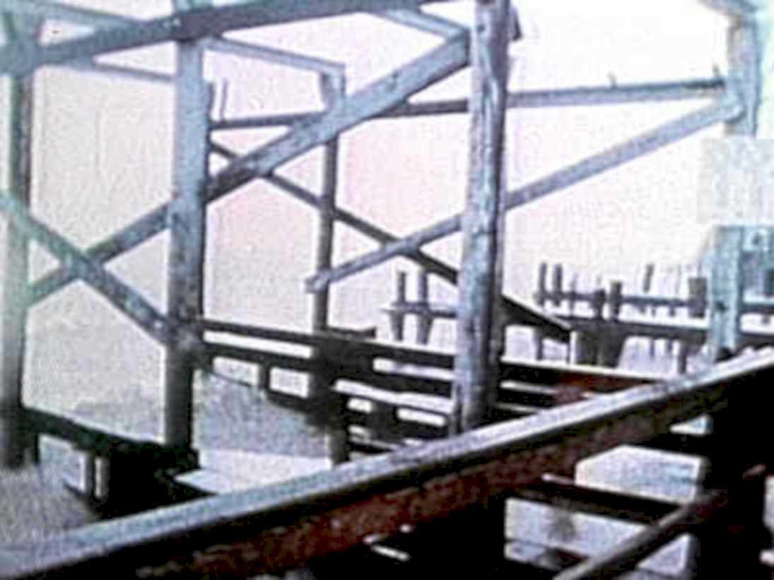 steel scaffolding gray1980s 1990s A4 Photo Print