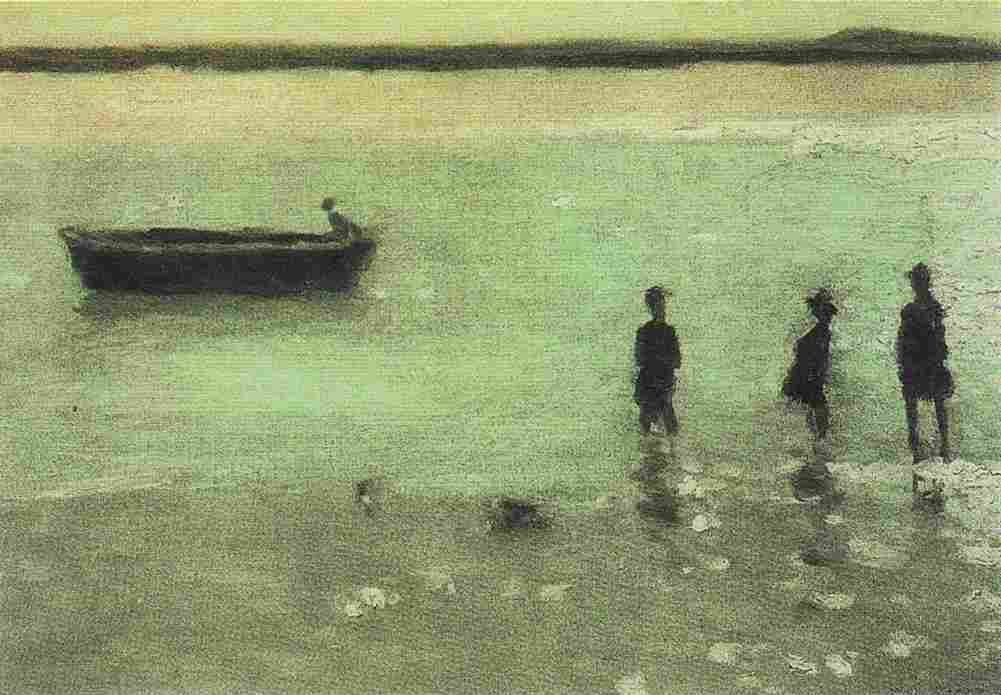 steer the beach at etaples Art A4 Photo Print