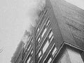 stepped window facade1980s 1990s A4 Photo Print