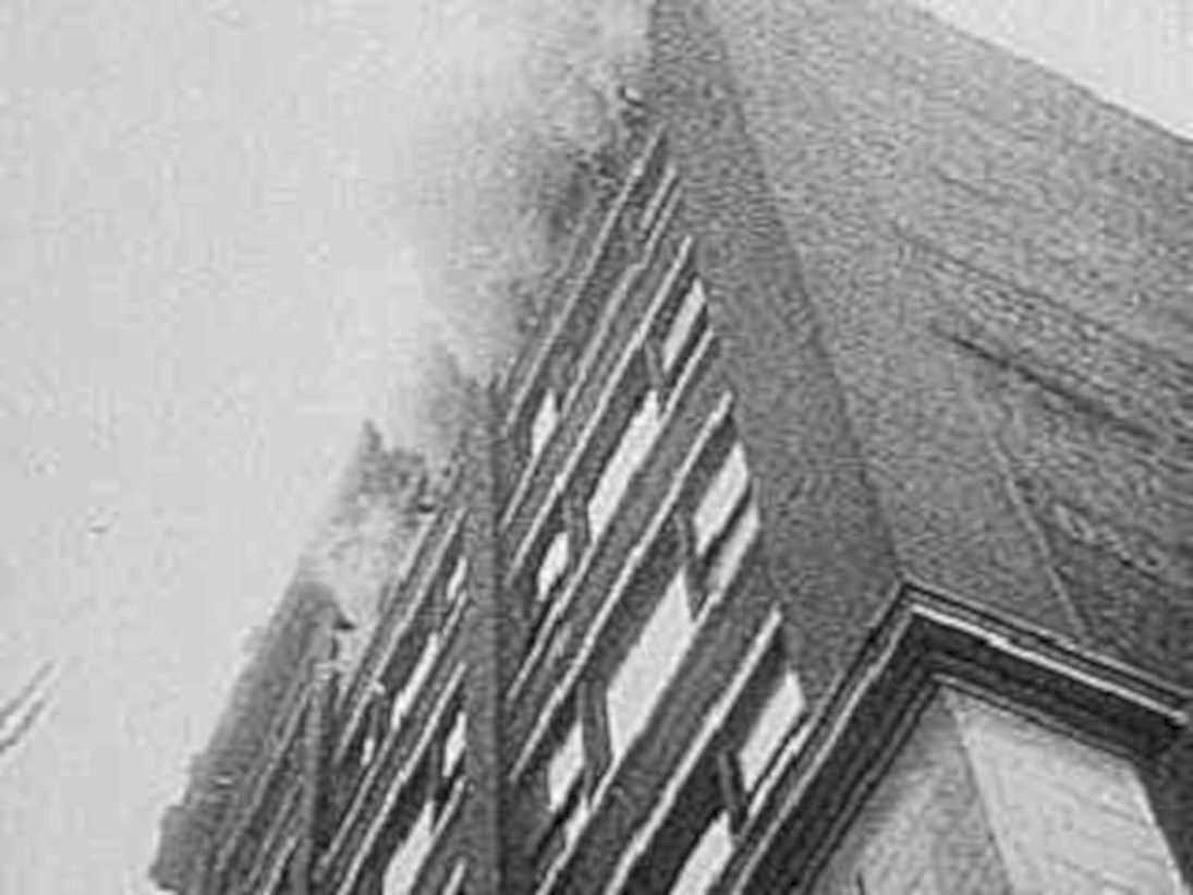 stepped window facade1980s 1990s A4 Photo Print
