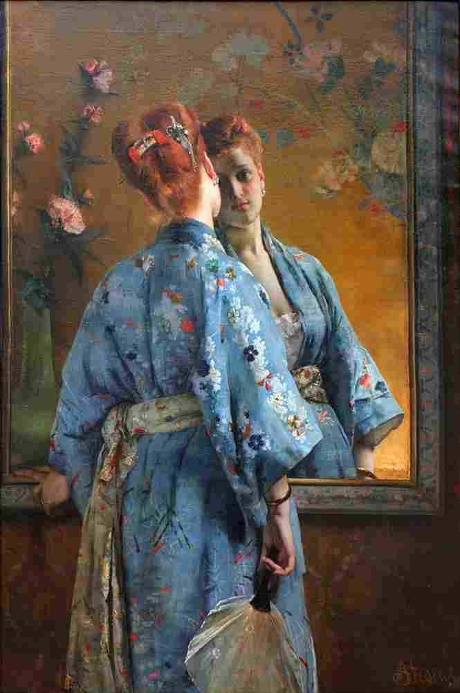 stevens alfred japanese parisienne Art A4 Photo Print